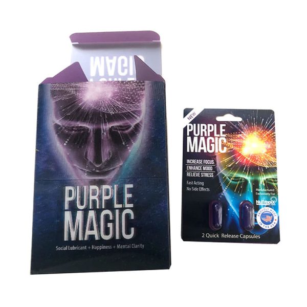 XTREME Supplements - Safe and Potent Supplements - Mood - PURPLE MAGIC MOOD CAPSULES - 2 Quick Release Mood Capsule Pack - Buy Online